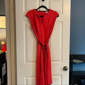 Elegant Coral Women's Dress
